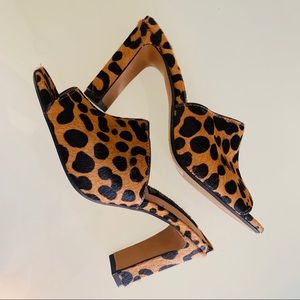 Steve Madden sexy leopard print mules